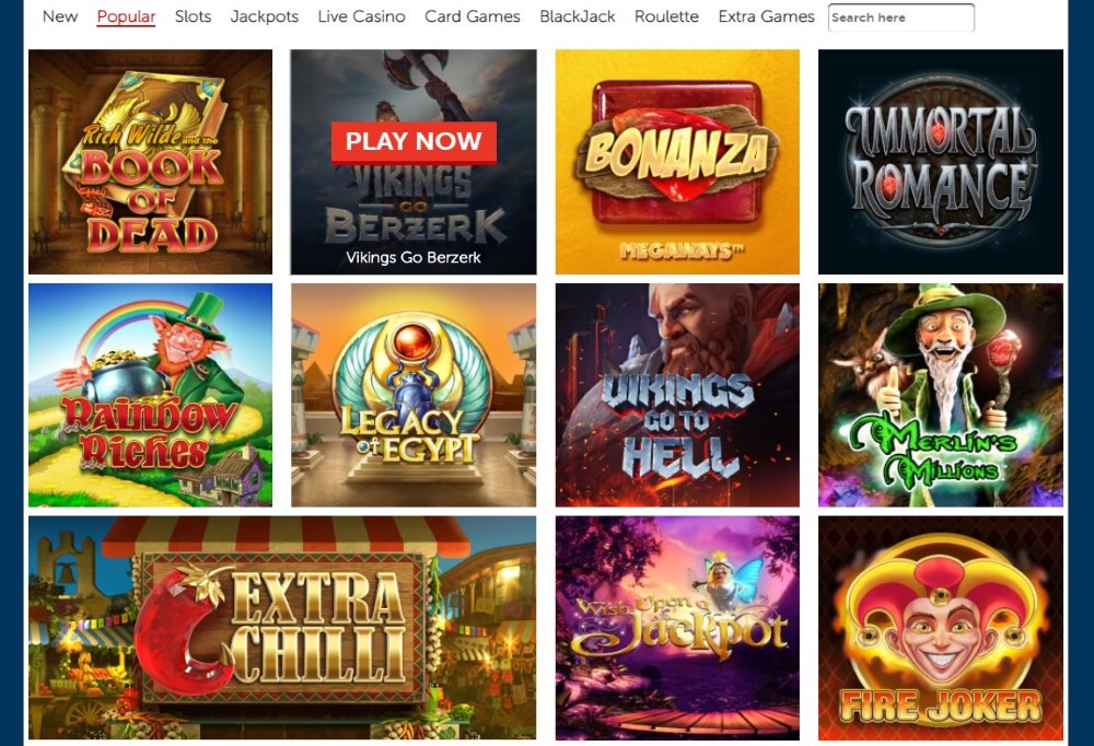 Red Kings casino offers a wide variety of casino games