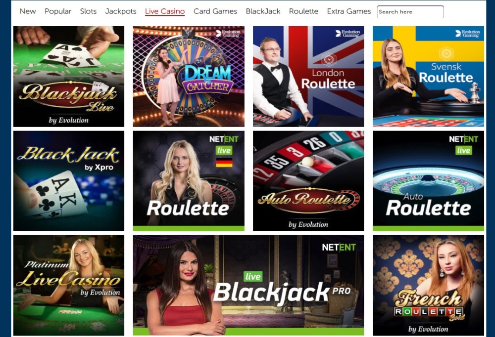 RedKings casino has six blackjack variations and many other live dealer games.